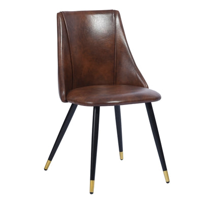 SMEG DARK BROWN PU BLACK GOLD LEG