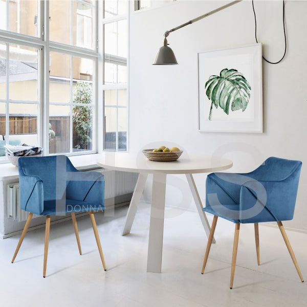 ALDRIDGE VELVET NAVYBLUE OAK LEG UKFR