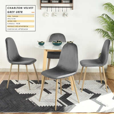 CHARLTON VELVET GREY UKFR