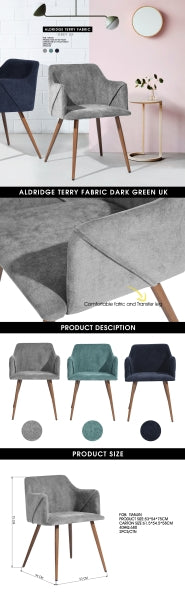 ALDRIDGE TERRY FABRIC GREY UK