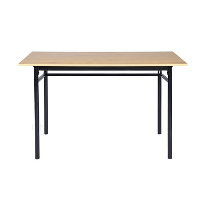 BAGEHOT - Dining table in black industrial style and wood