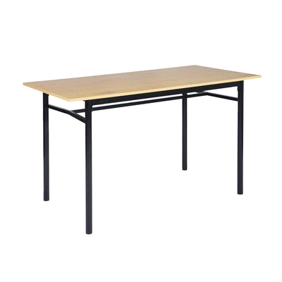BAGEHOT - Dining table in black industrial style and wood