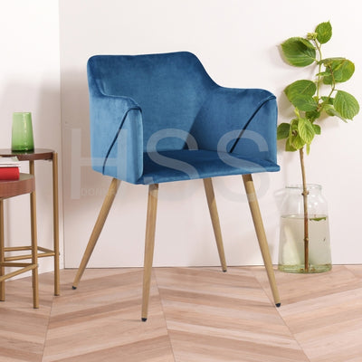 ALDRIDGE VELVET NAVYBLUE OAK LEG UKFR