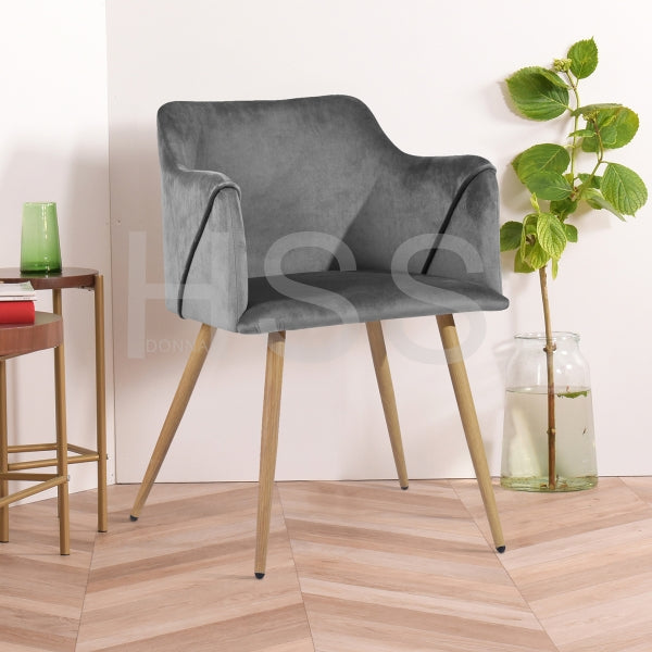ALDRIDGE VELVET LIGHT GREY OAK LEG UKFR