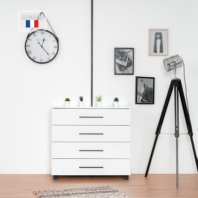 CASSIOPE - Commode de rangement 4 tiroirs