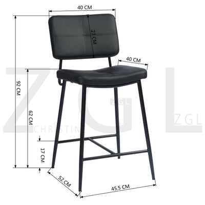 INDEPENDENCE COUNTER BAR BOUTON BLACK PU