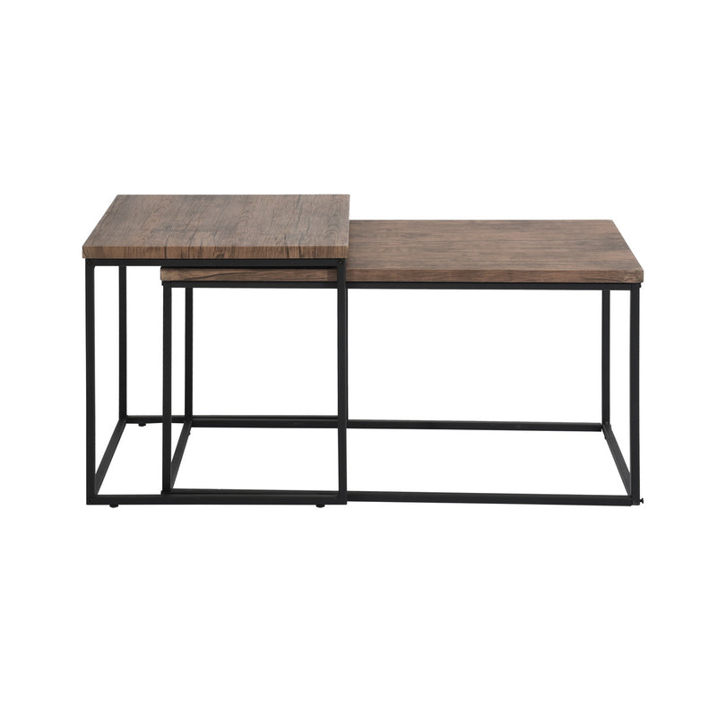ADOMO WOOD - Set of two modern and design nesting coffee tables