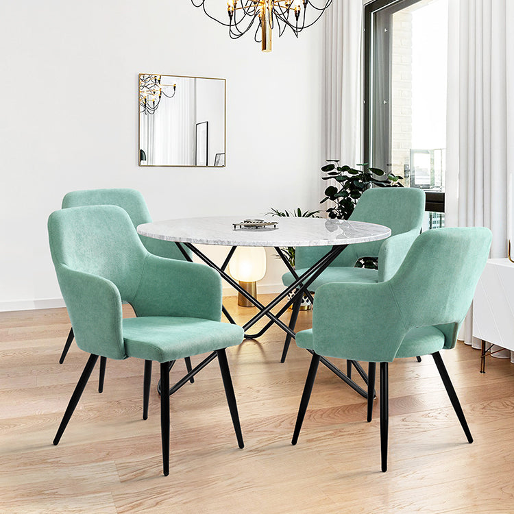 AFRICAN TERRY FABRIC GREEN - Set of 2 Scandinavian chairs