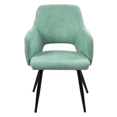 AFRICAN TERRY FABRIC GREEN - Set of 2 Scandinavian chairs