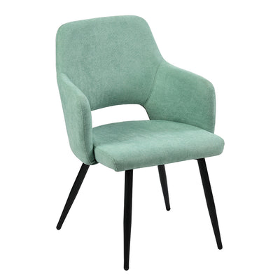 AFRICAN TERRY FABRIC GREEN - Set of 2 Scandinavian chairs