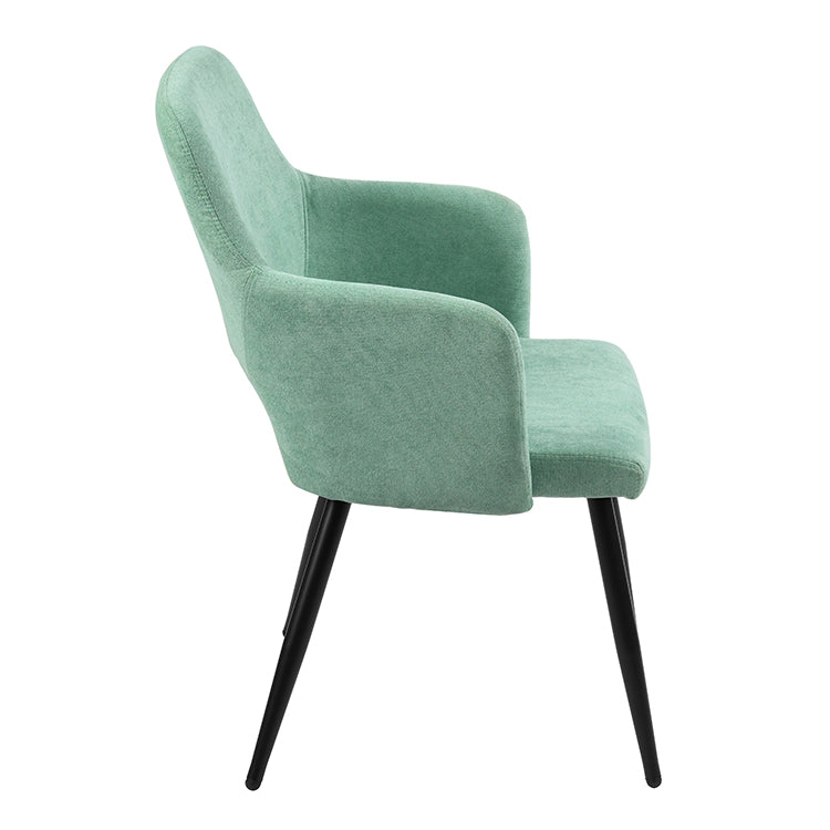 AFRICAN TERRY FABRIC GREEN - Set of 2 Scandinavian chairs