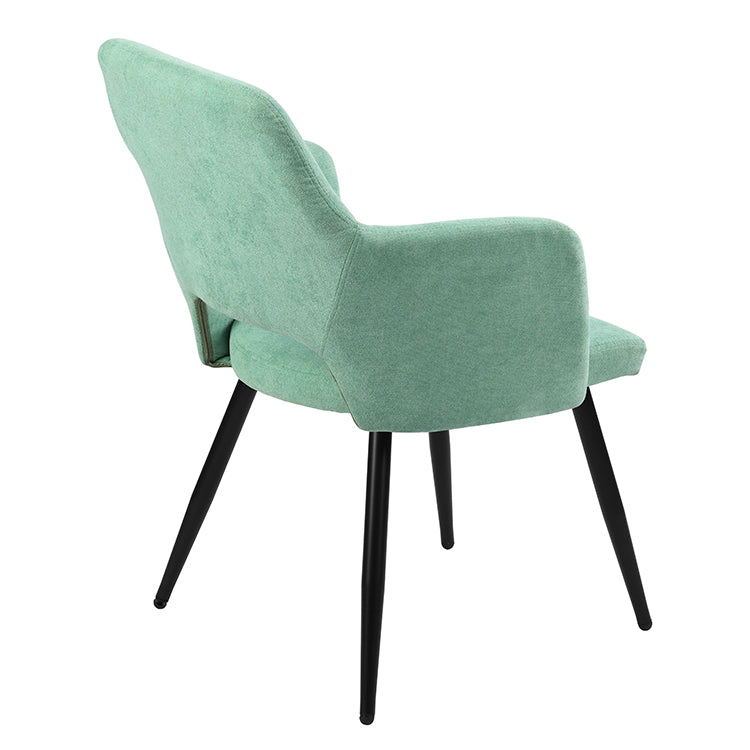 AFRICAN TERRY FABRIC GREEN - Set of 2 Scandinavian chairs