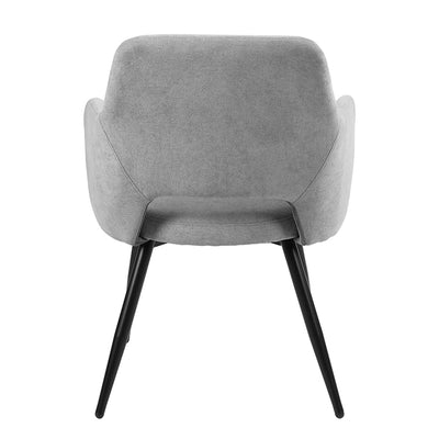 AFRICAN TERRY FABRIC GREY - Set of 2 Scandinavian chairs