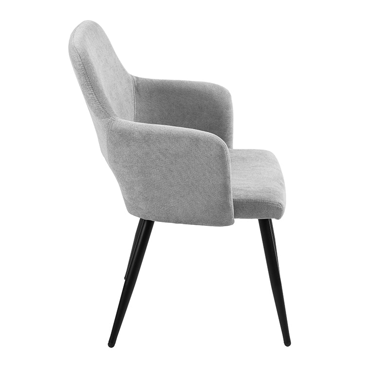 AFRICAN TERRY FABRIC GREY - Set of 2 Scandinavian chairs