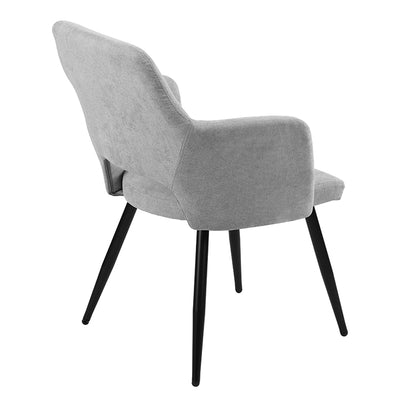 AFRICAN TERRY FABRIC GREY - Set of 2 Scandinavian chairs