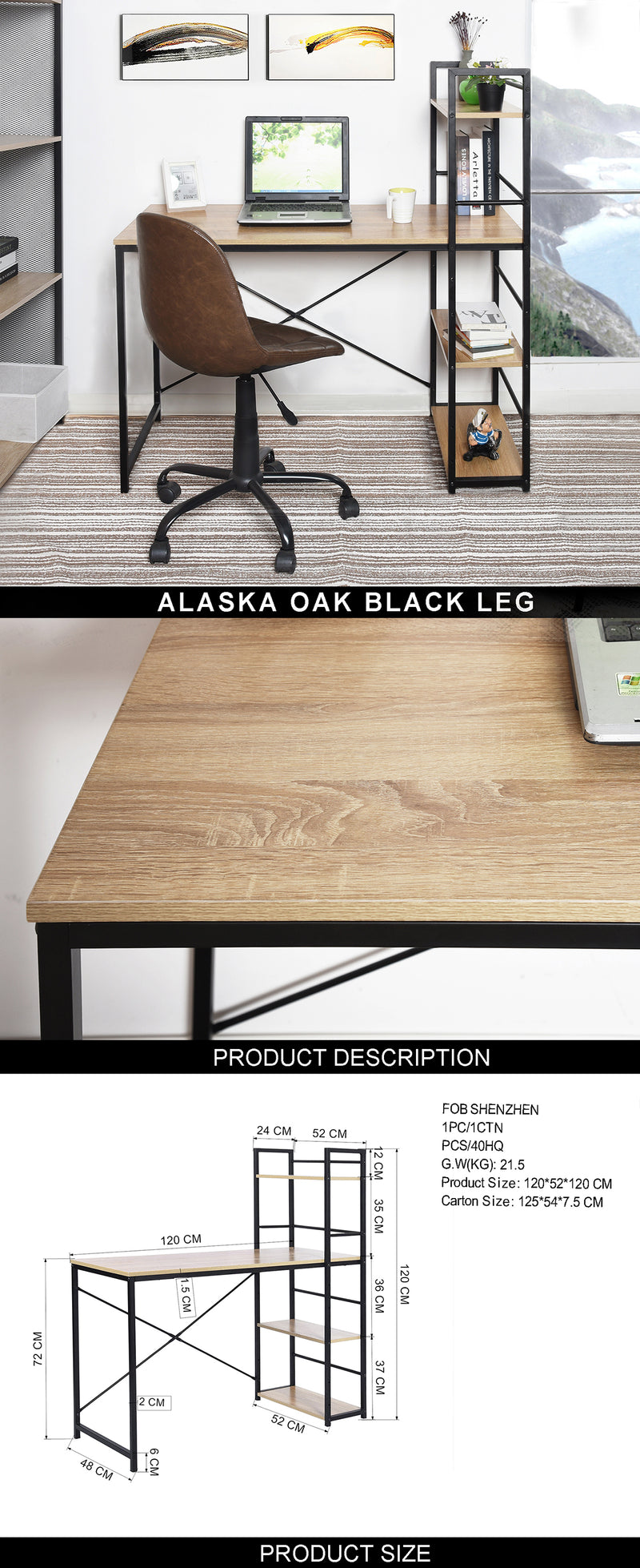 ALASKA OAK BLACK LEG