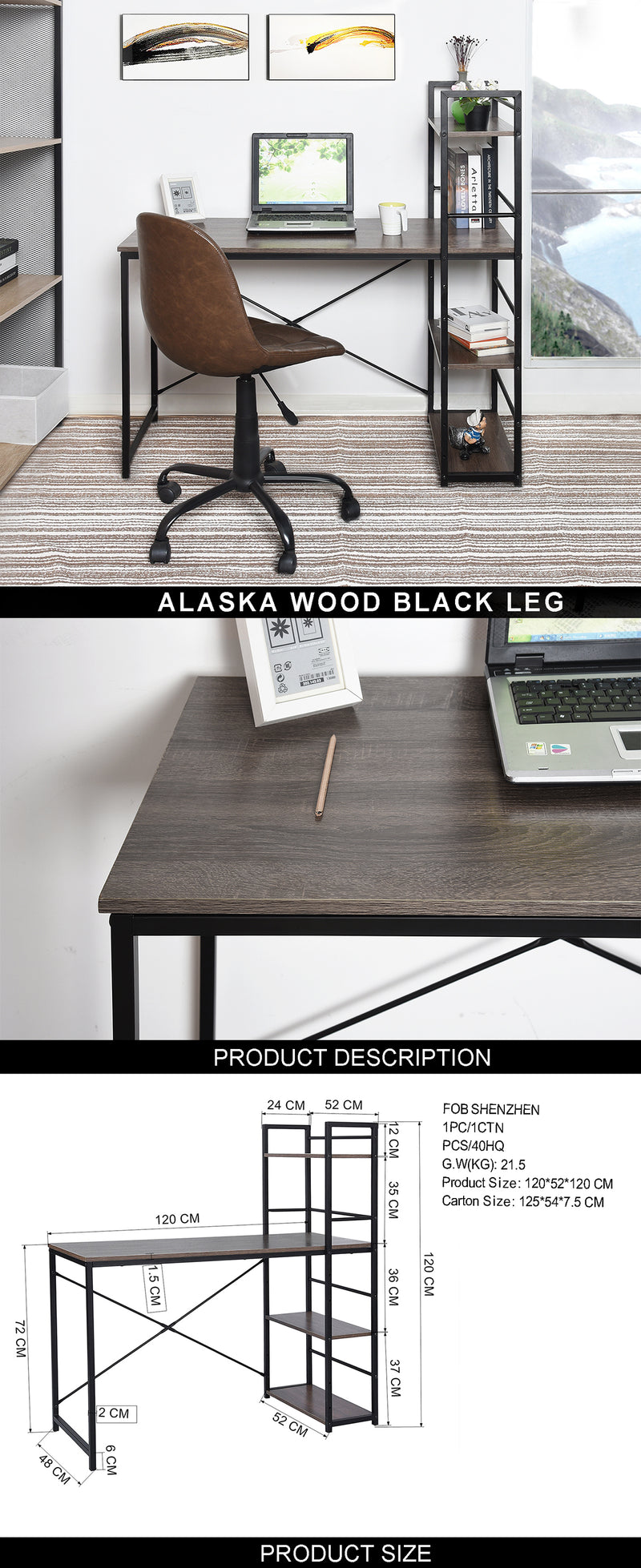 ALASKA WOOD BLACK LEG