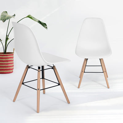 ARGUS Set of 4 Scandinavian and Industrial Style Dining Chairs