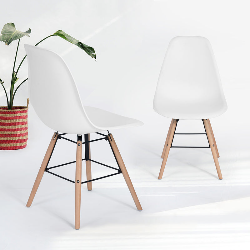 ARGUS Set of 4 Scandinavian and Industrial Style Dining Chairs