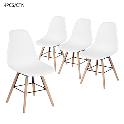 ARGUS Set of 4 Scandinavian and Industrial Style Dining Chairs