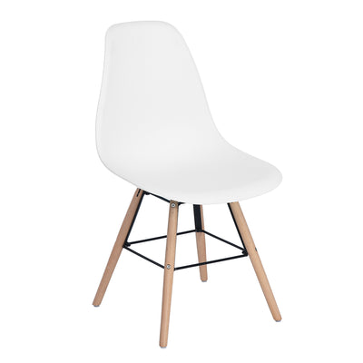 ARGUS Set of 4 Scandinavian and Industrial Style Dining Chairs