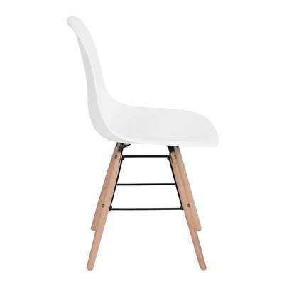 ARGUS Set of 4 Scandinavian and Industrial Style Dining Chairs