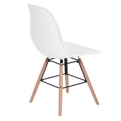 ARGUS Set of 4 Scandinavian and Industrial Style Dining Chairs
