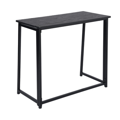 ASCOLI BLACK - Practical black and wood folding desk