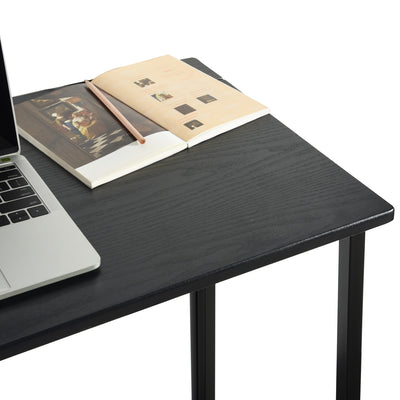 ASCOLI BLACK - Practical black and wood folding desk