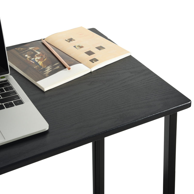 ASCOLI BLACK - Practical black and wood folding desk
