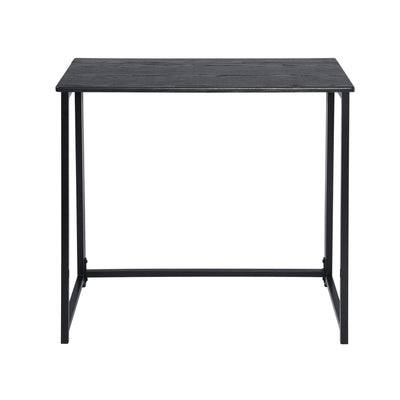 ASCOLI BLACK - Practical black and wood folding desk