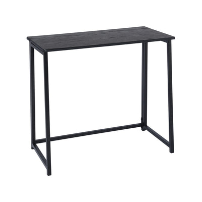 ASCOLI BLACK - Practical black and wood folding desk