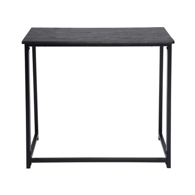 ASCOLI BLACK - Practical black and wood folding desk