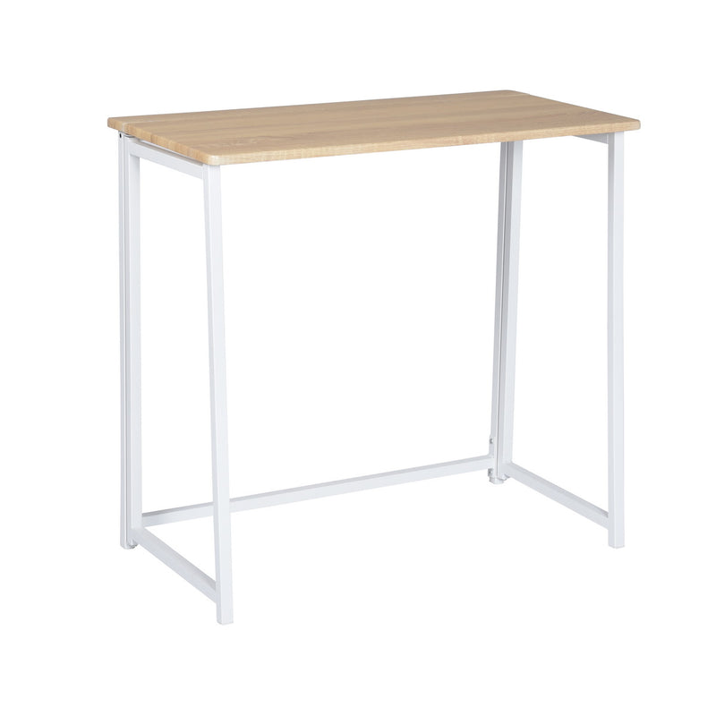 ASCOLI - Practical white and wood folding desk