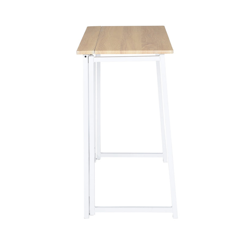 ASCOLI - Practical white and wood folding desk