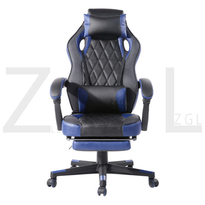 BURGENDY BLUE - black and blue gaming chair