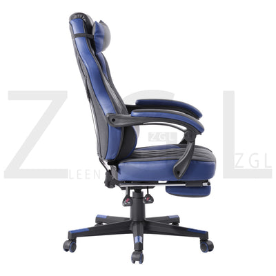 BURGENDY BLUE - black and blue gaming chair