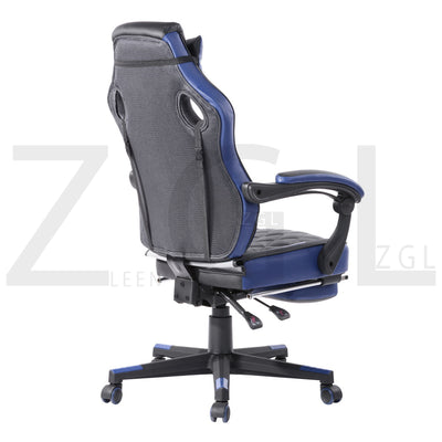 BURGENDY BLUE - black and blue gaming chair