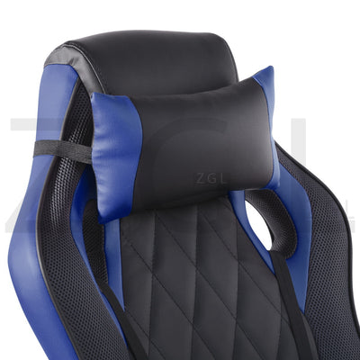 BURGENDY BLUE - black and blue gaming chair