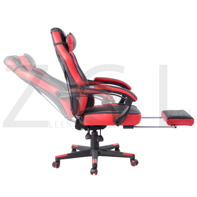 BURGUNDY RED - Black and red gaming chair