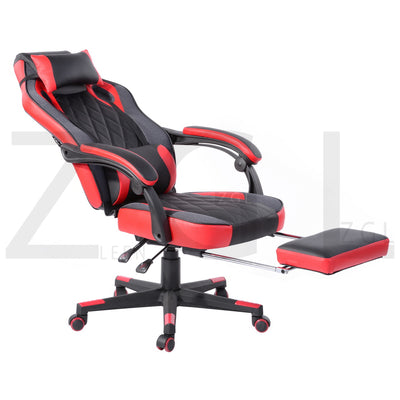 BURGUNDY RED - Black and red gaming chair