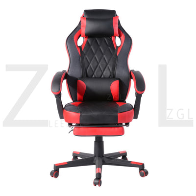 BURGUNDY RED - Black and red gaming chair