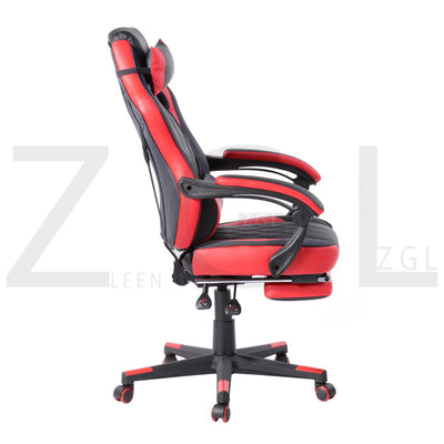 BURGUNDY RED - Black and red gaming chair