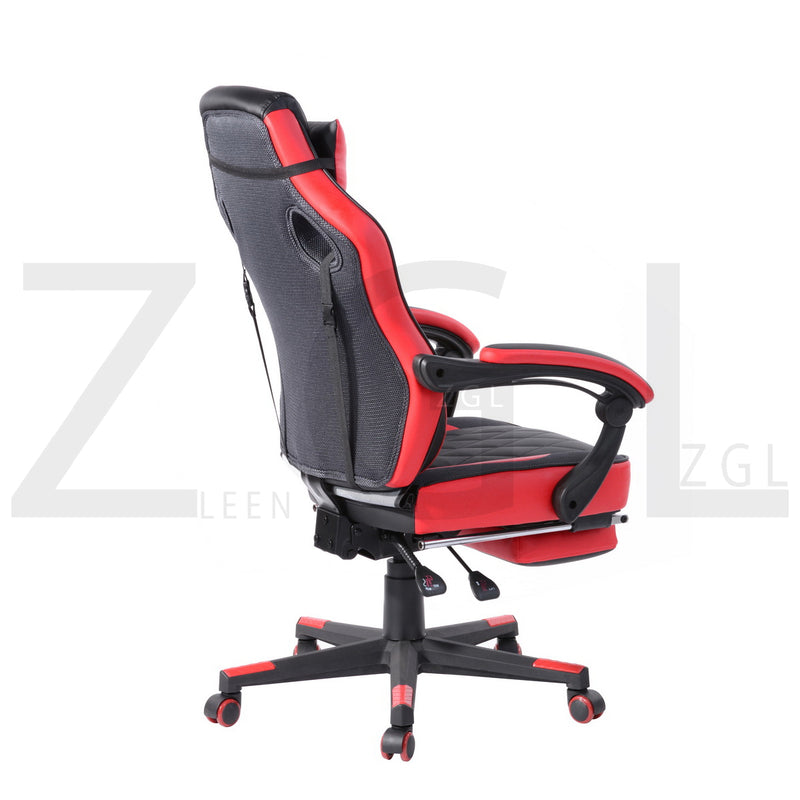 BURGUNDY RED - Black and red gaming chair