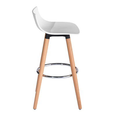 DELIE WH - Set of 2 modern white and design bar stools in Scandinavian style