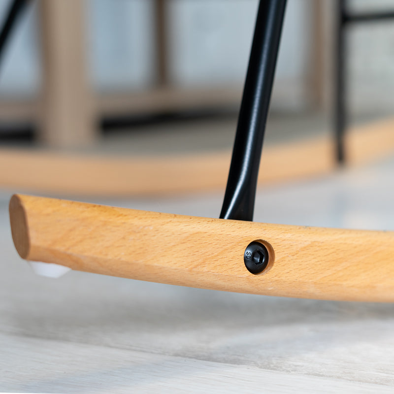HIGUAIN - Dark Grey Rocking Chair Rocking Chair