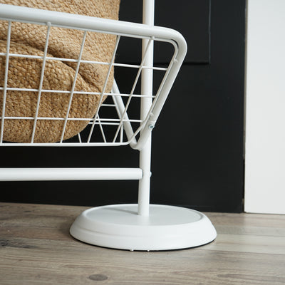 GANT WHITE - Modern and elegant white towel holder