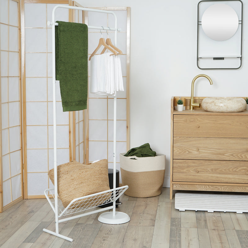 GANT WHITE - Modern and elegant white towel holder