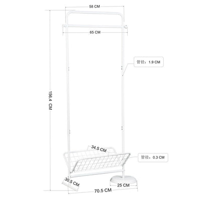 GANT WHITE - Modern and elegant white towel holder