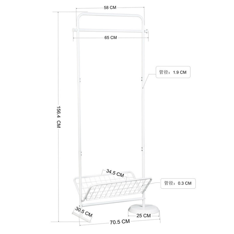 GANT WHITE - Modern and elegant white towel holder